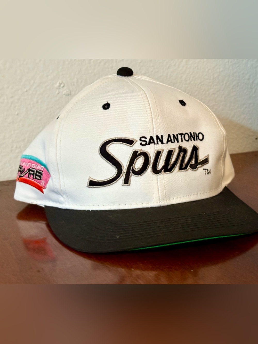 Vintage San Antonio Spurs Hat Cap Snapback Sports Specialties Script Twill NBA
